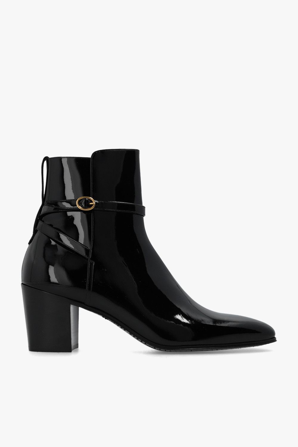 Saint Laurent Paris o1s1wg111224 Terry Heeled Ankle Boots in Black Size US 12 / EU 45 - 1 Thumbnail