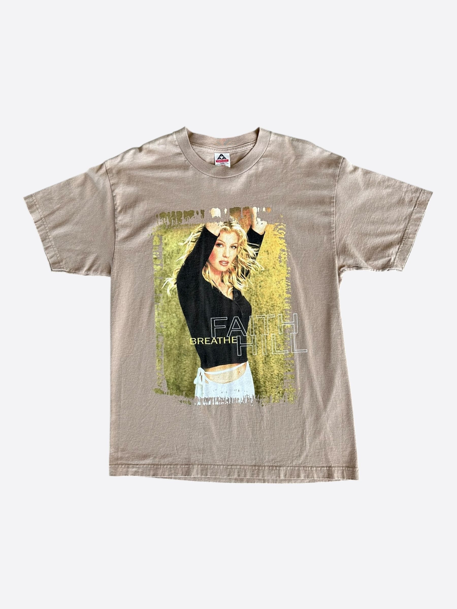 Vintage Vintage Beige Faith Hill Breathe Graphic T-Shirt Size US L / EU 52-54 / 3 - 1 Thumbnail