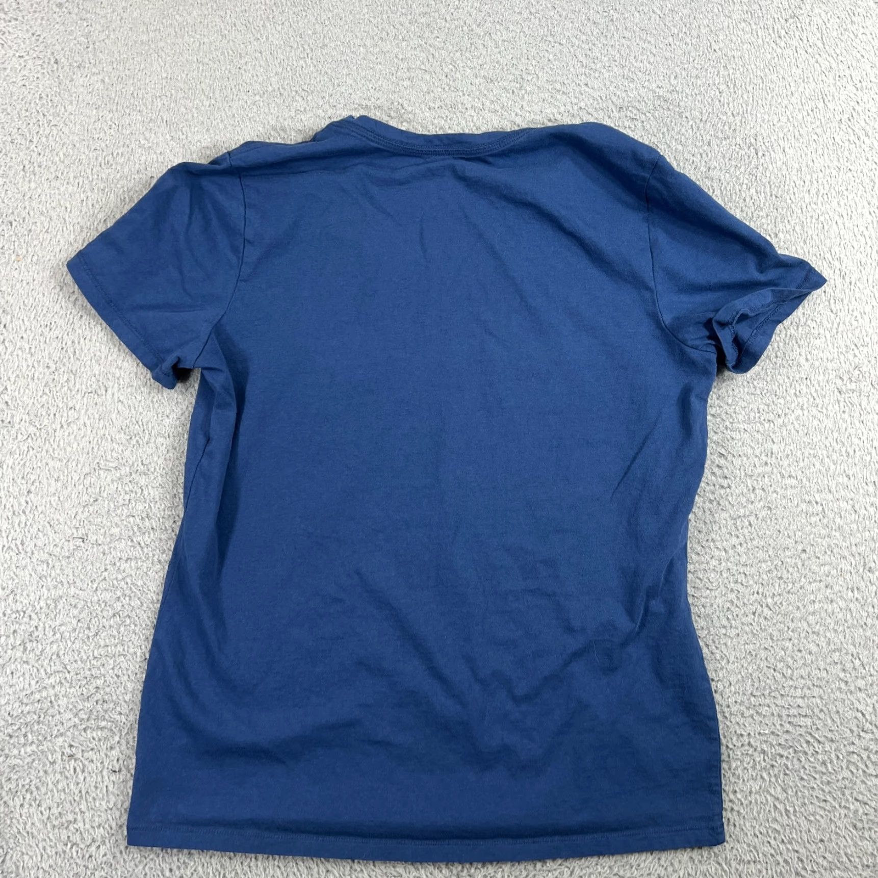 Life is Good VINTAGE Life is Good Women's T-Shirt M Floral Roses Navy Blue Cap Sleeve V-Neck Casual Size M / US 6-8 / IT 42-44 - 6 Thumbnail