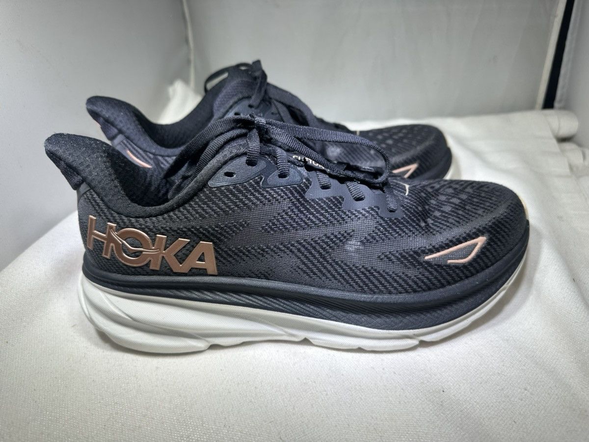 Hoka Hoka Clifton 9 Shoes Women's 8.5 Black Copper Running Size US 8.5 / IT 38.5 - 3 Thumbnail