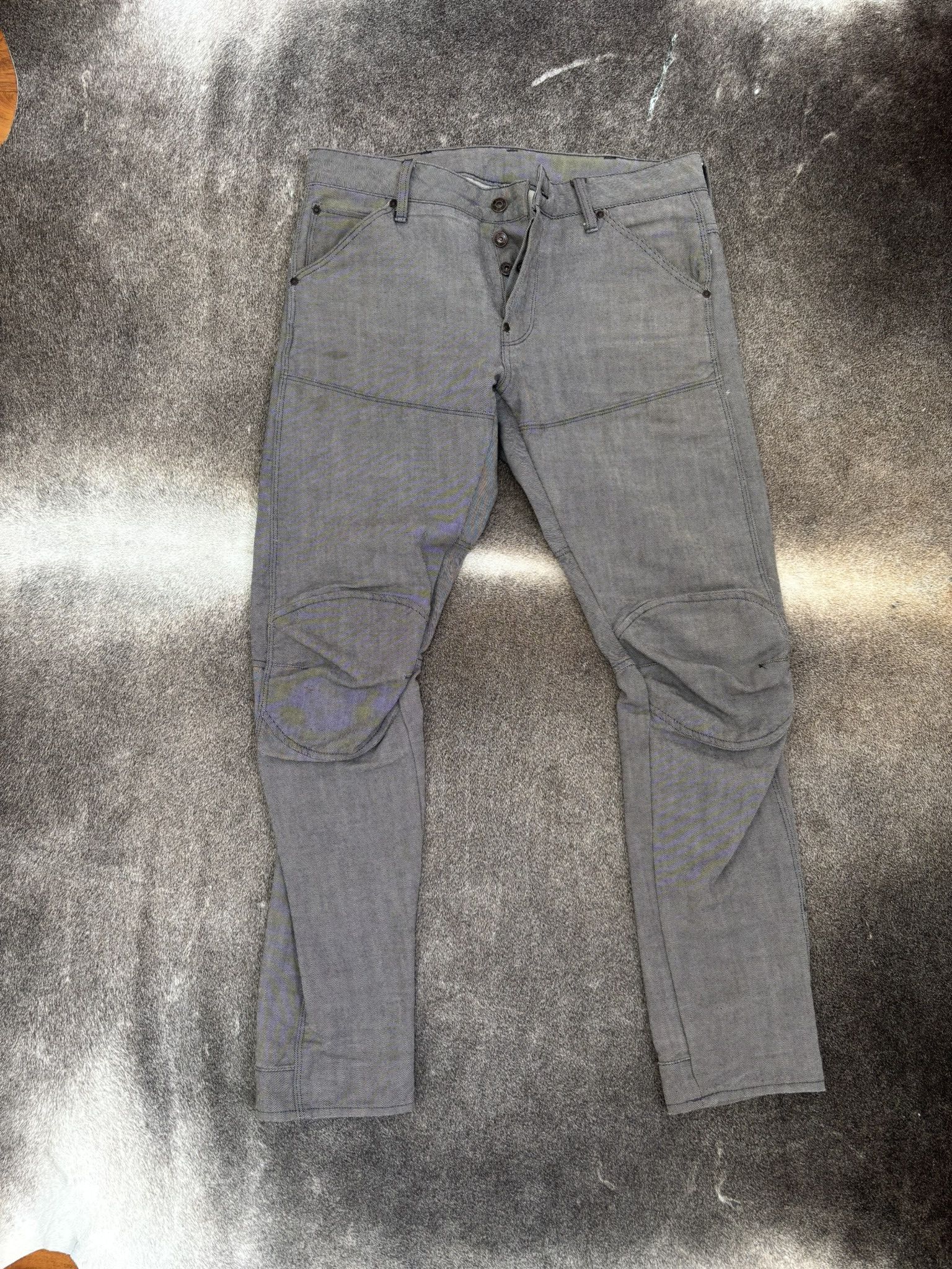 G-Star G-Star RAW 5620 3D Slim Fit Moto Pants - Gray 31 X 32 Size US 31 - 2 Thumbnail