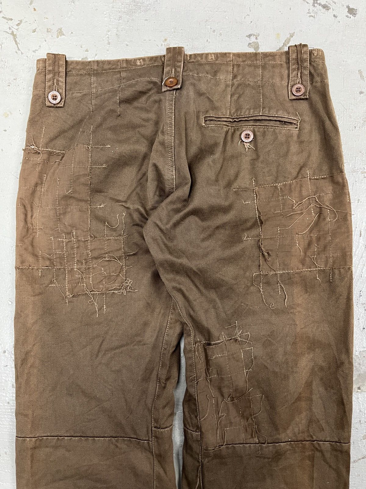Greg Lauren In The Attic Bondage Cargo Hemp Patchwork Greg Lauren Style Size US 33 - 20 Thumbnail