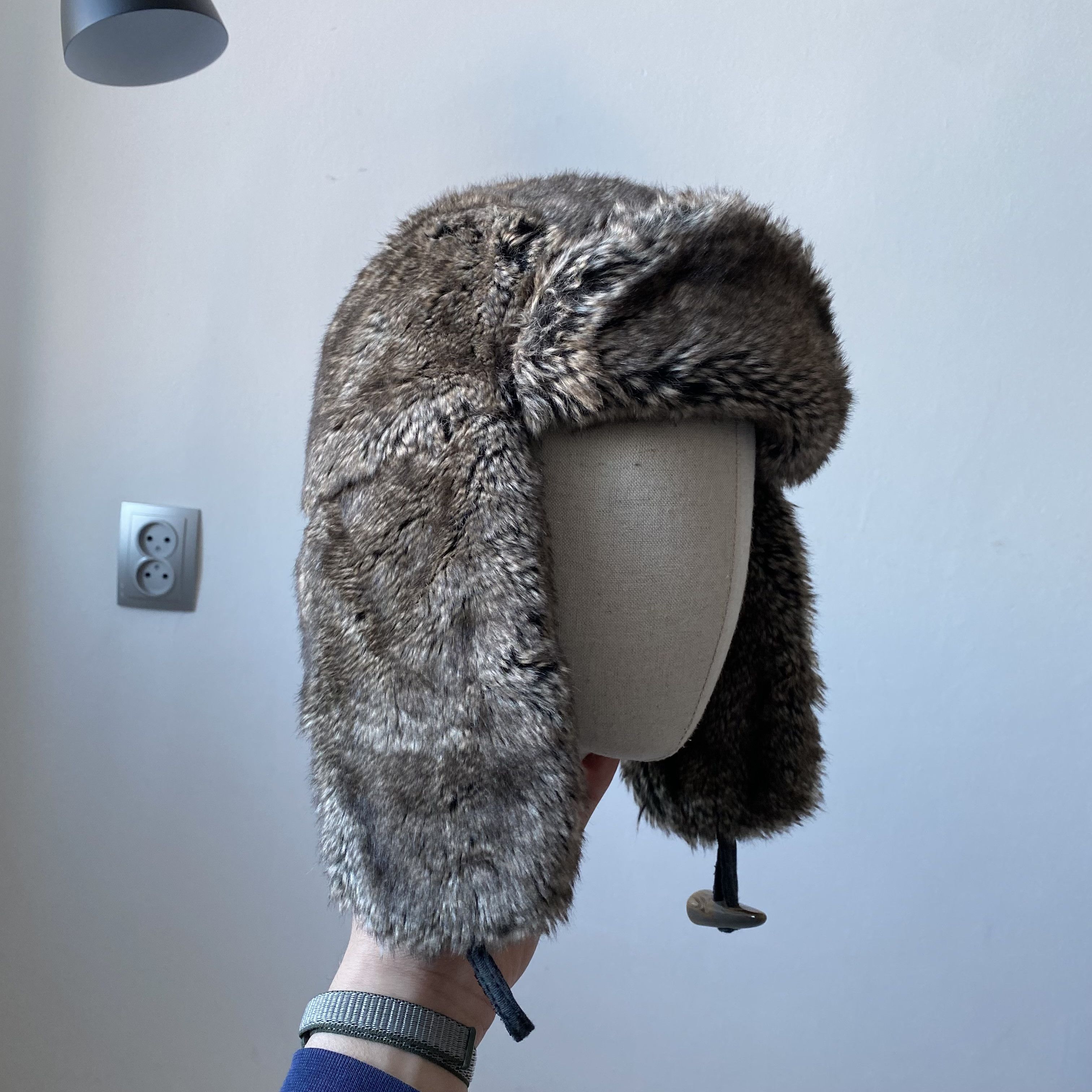 If Six Was Nine M&S Vintage 2000s Faux Fur Trapper Ushanka Winter Hat Y2K Size ONE SIZE - 1 Thumbnail
