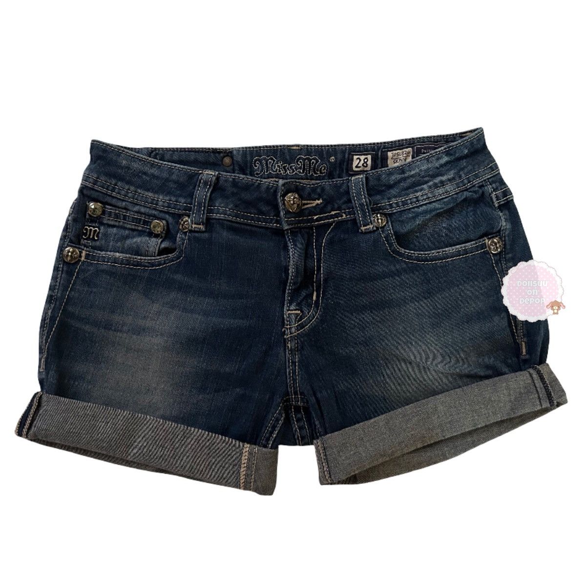 Miss Me 2000s vintage Miss Me shorts Fleur de Lis Size 28" / US 6 / IT 42 - 2 Thumbnail