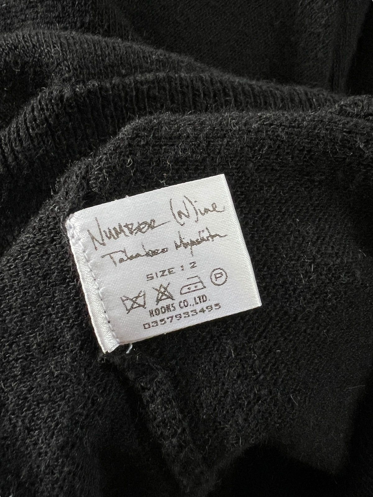 Number (N)ine 2000s Number (N)ine Off Shoulder Button Alpaca Knit Sweater Size US M / EU 48-50 / 2 - 12 Thumbnail