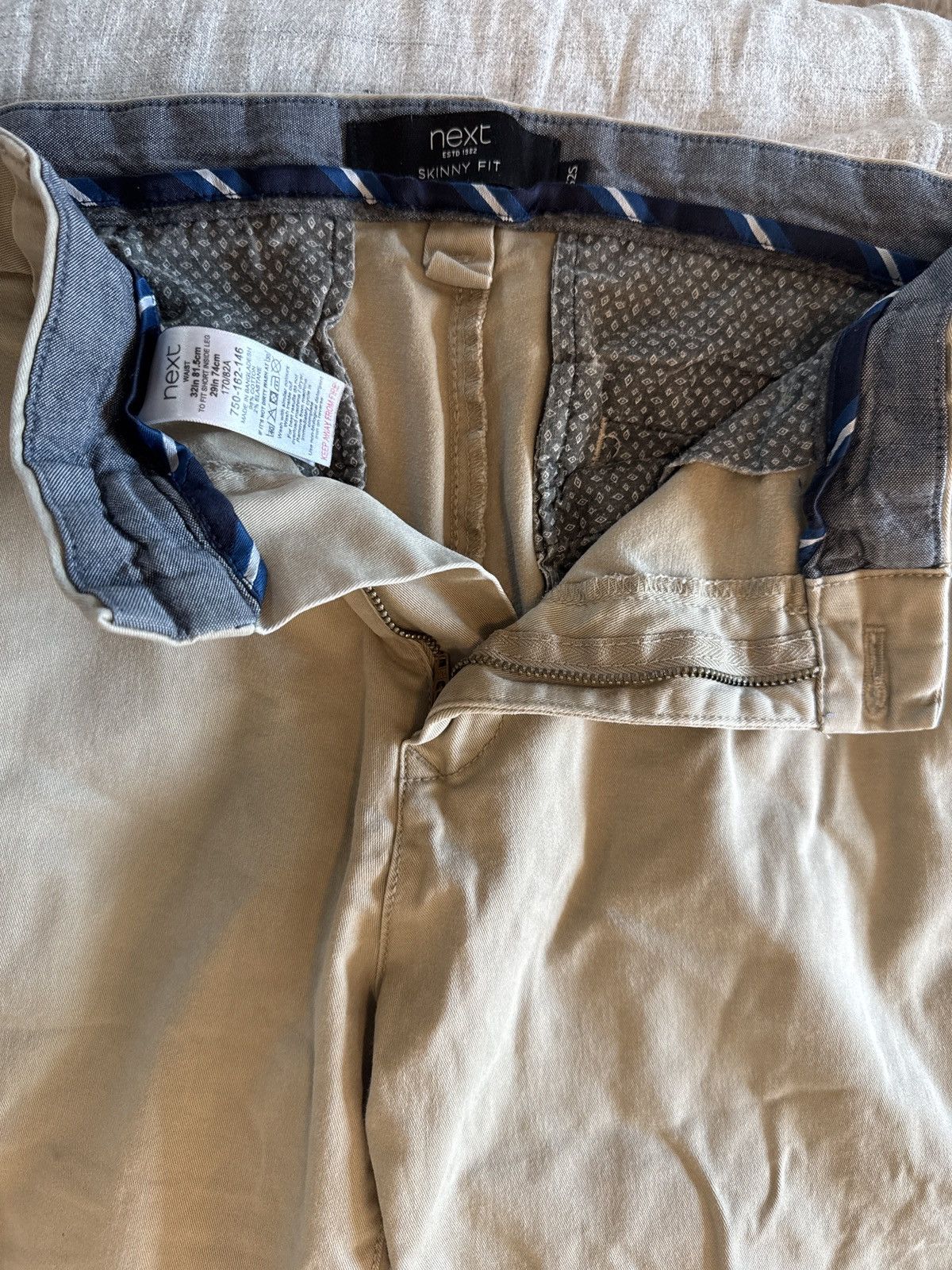 NEXT Beige dress pants Size US 32 / EU 48 - 2 Thumbnail