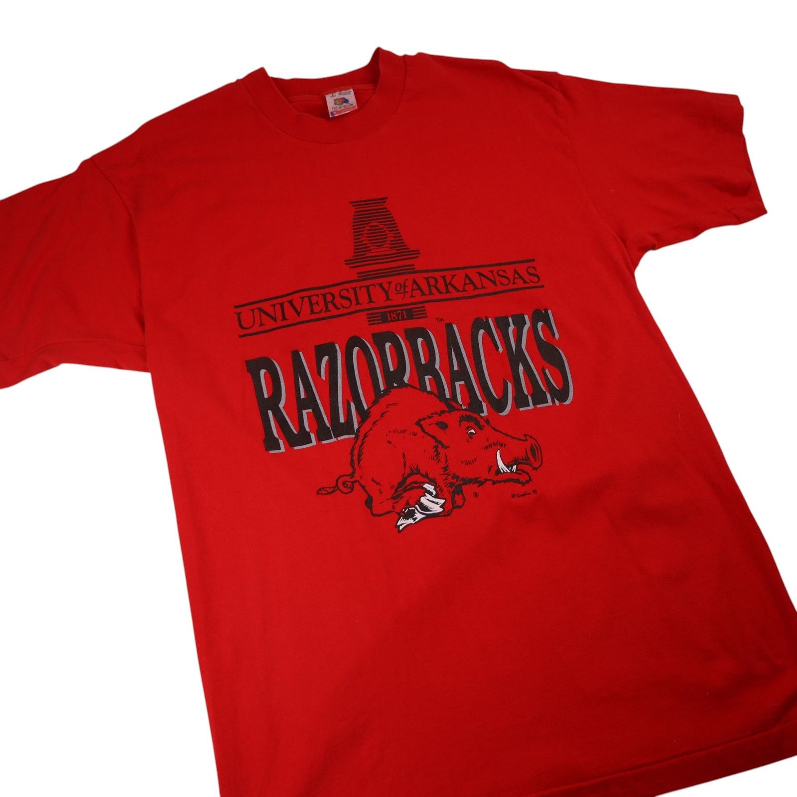 NCAA × Vintage Vintage University of Arkansas Razorbacks Graphic T Shirt Size US L / EU 52-54 / 3 - 3 Thumbnail