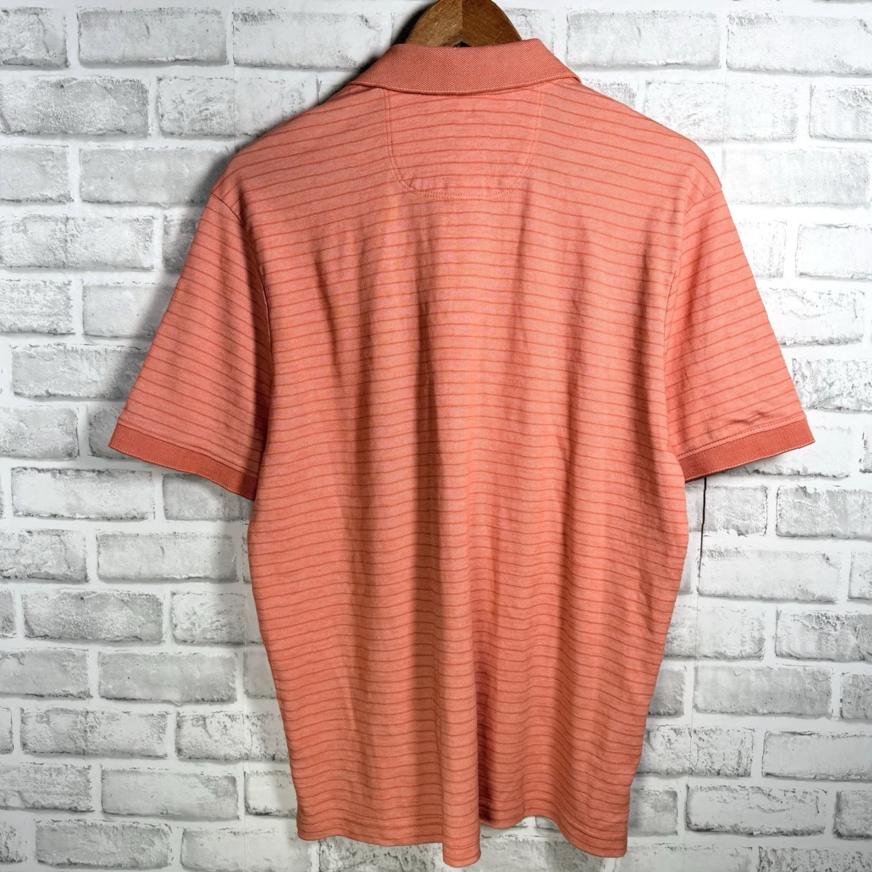Tommy Bahama VINTAGE Tommy Bahama Polo Shirt Mens M Orange Striped Casual Polo Shirt Men M Orange Striped 90s? Size US M / EU 48-50 / 2 - 5 Thumbnail