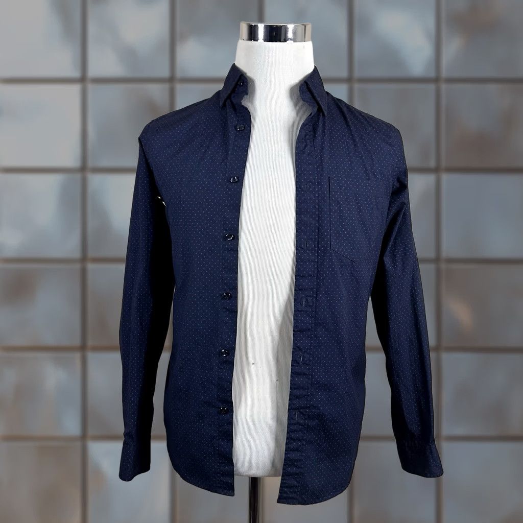 J.Crew J.CREW XS Slim Fit Button Down Shirt Blue Red Polka Dot 100% Cotton Casual Shirt Mens XS Blue Polka Dot Size US XS / EU 42 / 0 - 1 Thumbnail