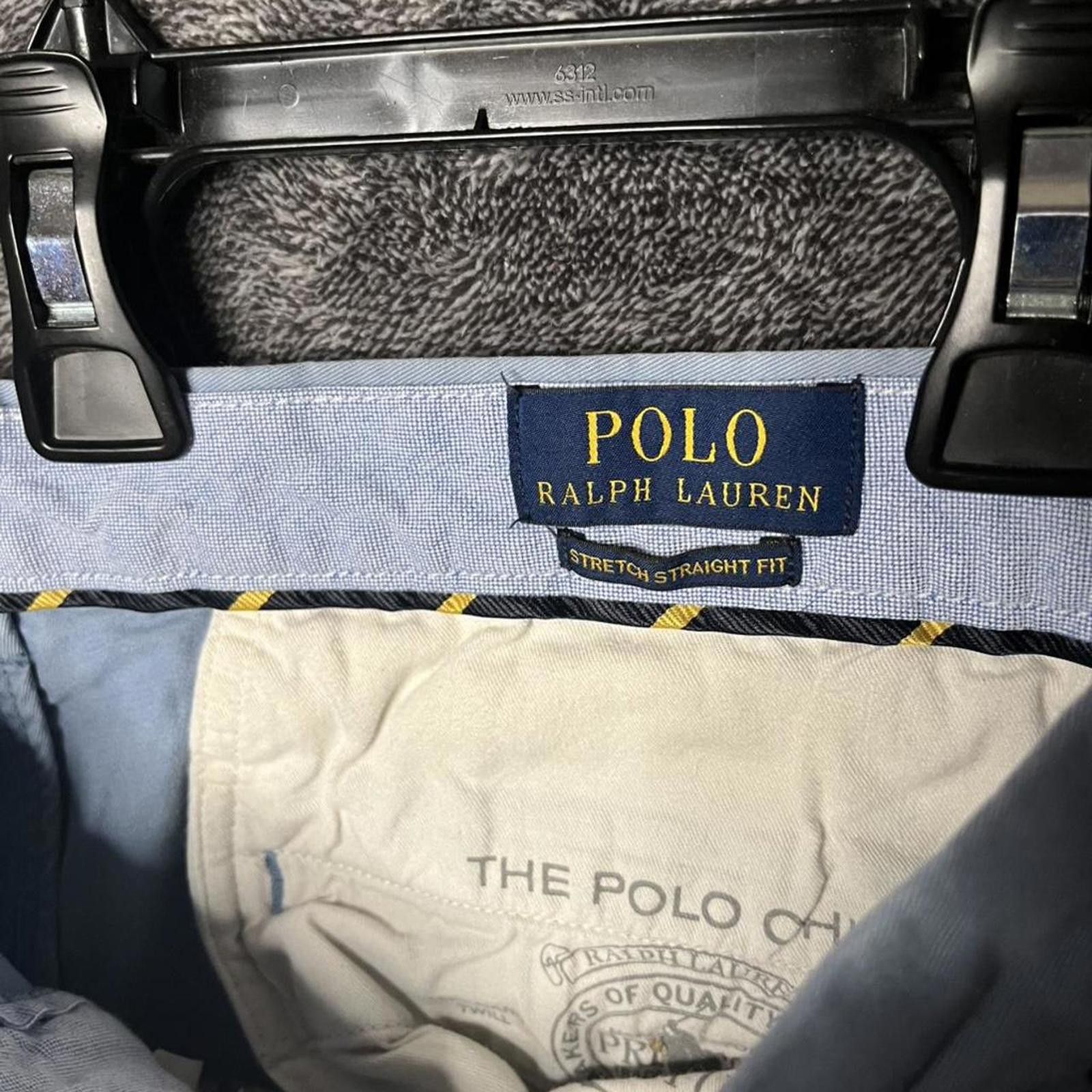 Polo Ralph Lauren Polo Ralph Lauren 34X30 blue pleated chinos straight fit Size US 34 / EU 50 - 4 Thumbnail