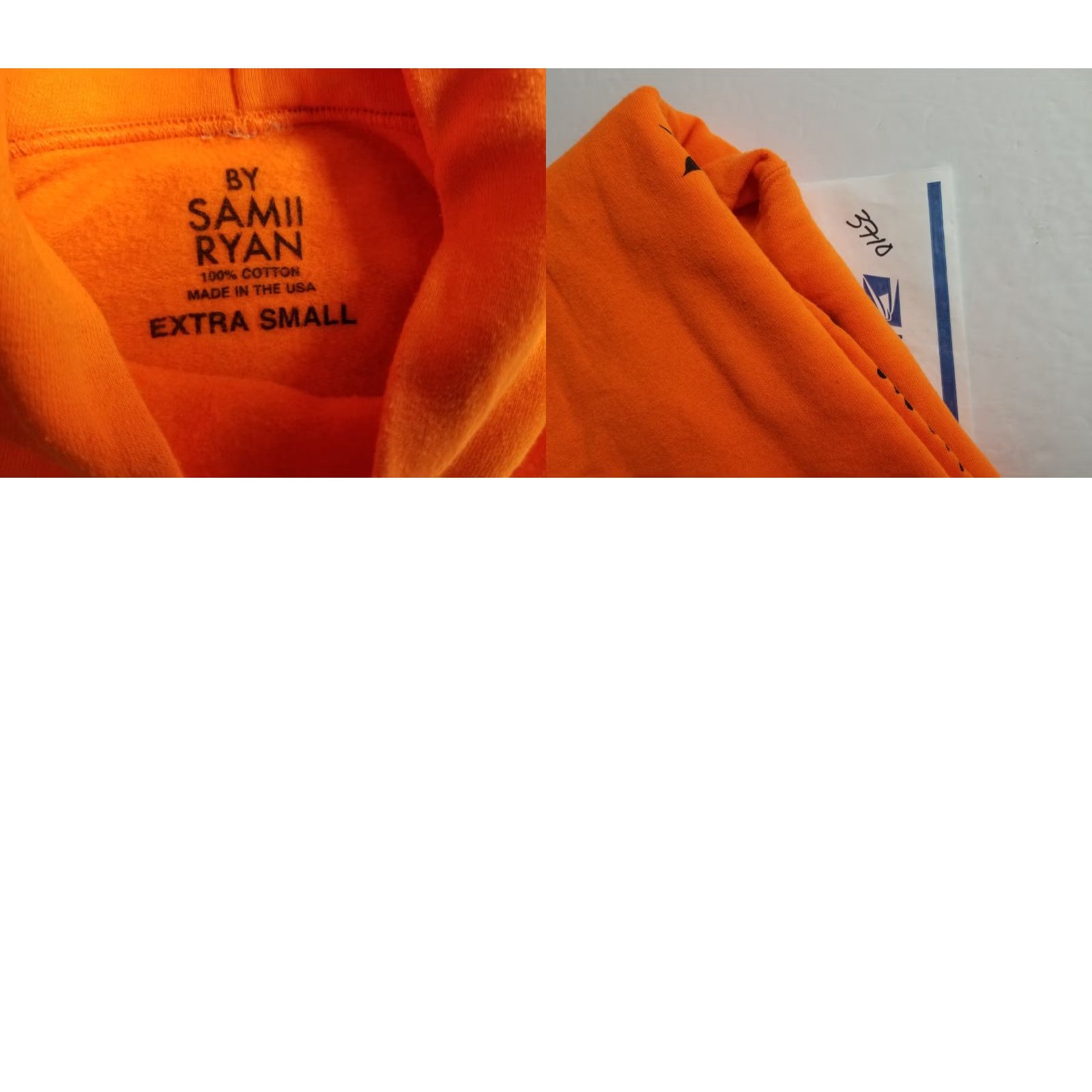 Anthropologie Anthropologie BSR Cropped Hoodie Sweatshirt XS Women Orange Love Pullover Long Sleeve V-Neck Cropped Activewear Size XS / US 0-2 / IT 36-38 - 8 Thumbnail