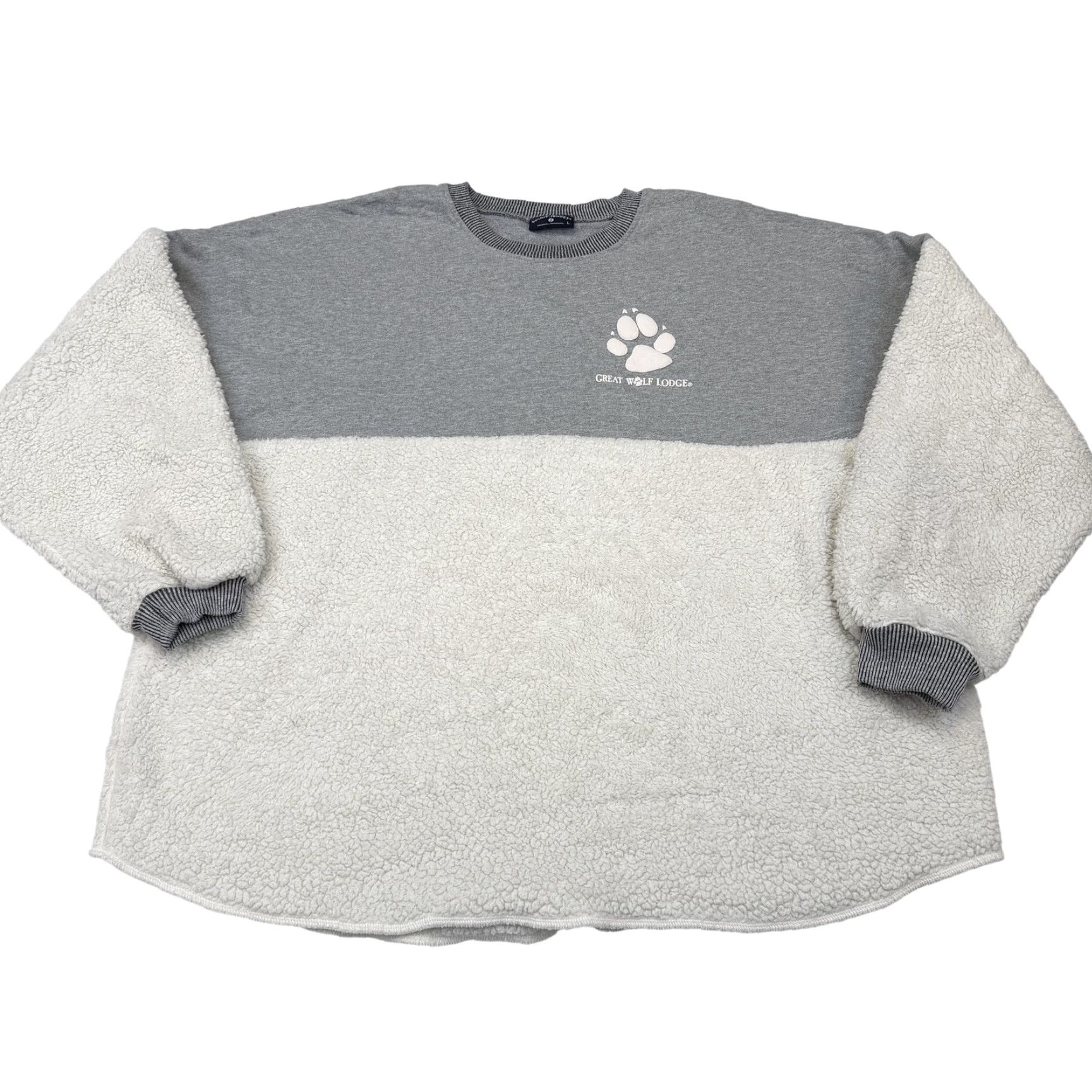 Vintage VINTAGE Great Wolf Spirit Jersey Women's Large The Snuggle Is Real Grey & Sherpa Size L / US 10 / IT 46 - 2 Thumbnail