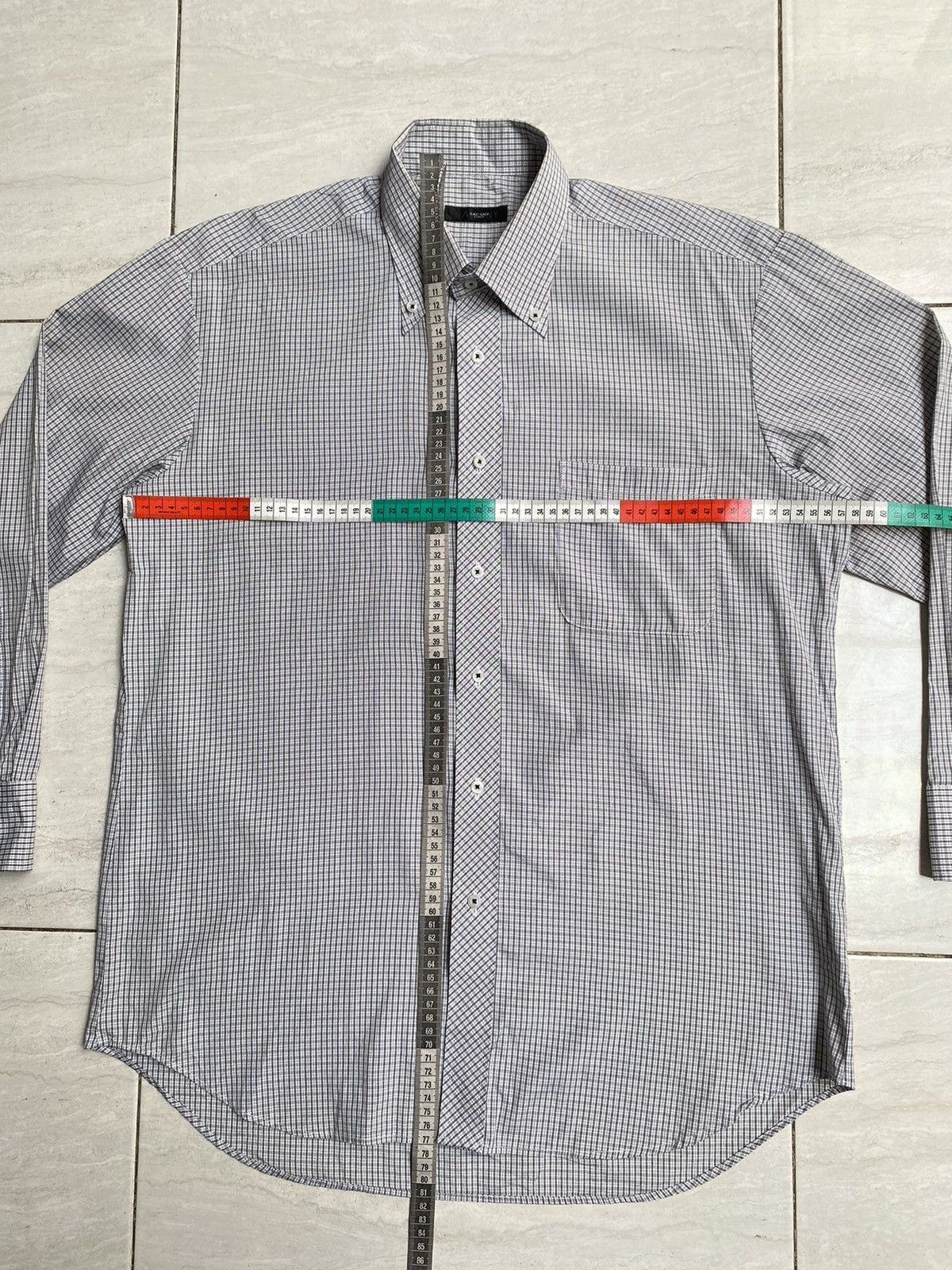 Yohji Yamamoto Yohji Yamamoto SACSNY Y’SACCS Plaid Shirt Size US L / EU 52-54 / 3 - 7 Thumbnail
