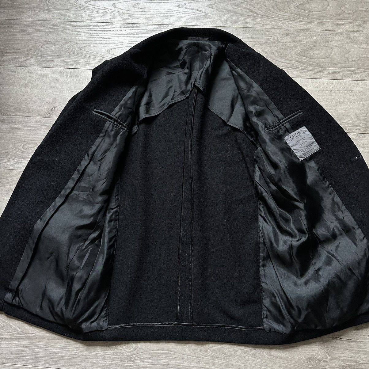 Vintage Gothic Yohji Yamamoto Homme Wool Coat Size:M