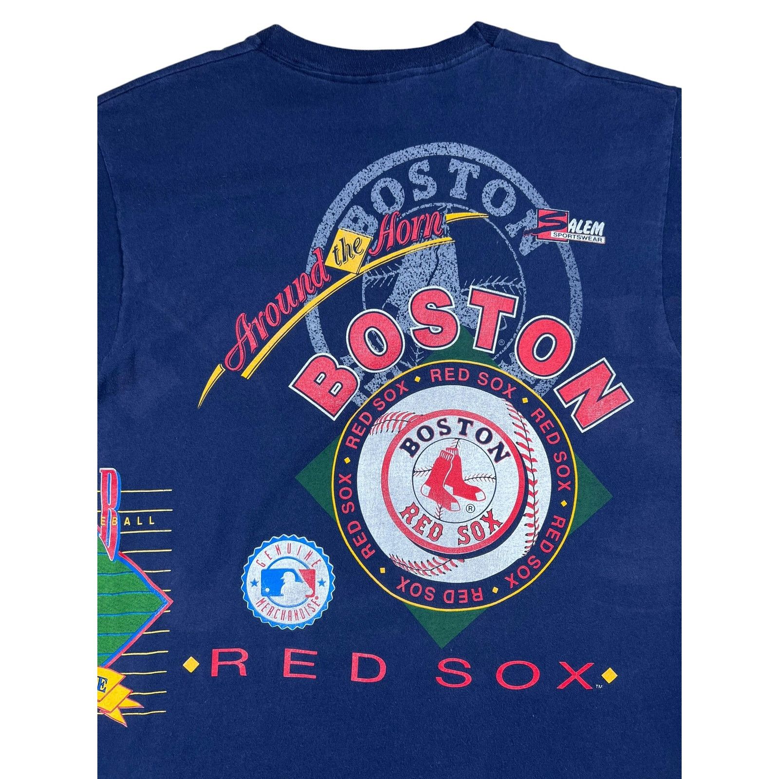 Fruit Of The Loom × MLB × Salem Sportswear Vintage 1992 Salem Sports Boston Red Sox Around The Horn tee Size US XL / EU 56 / 4 - 8 Thumbnail