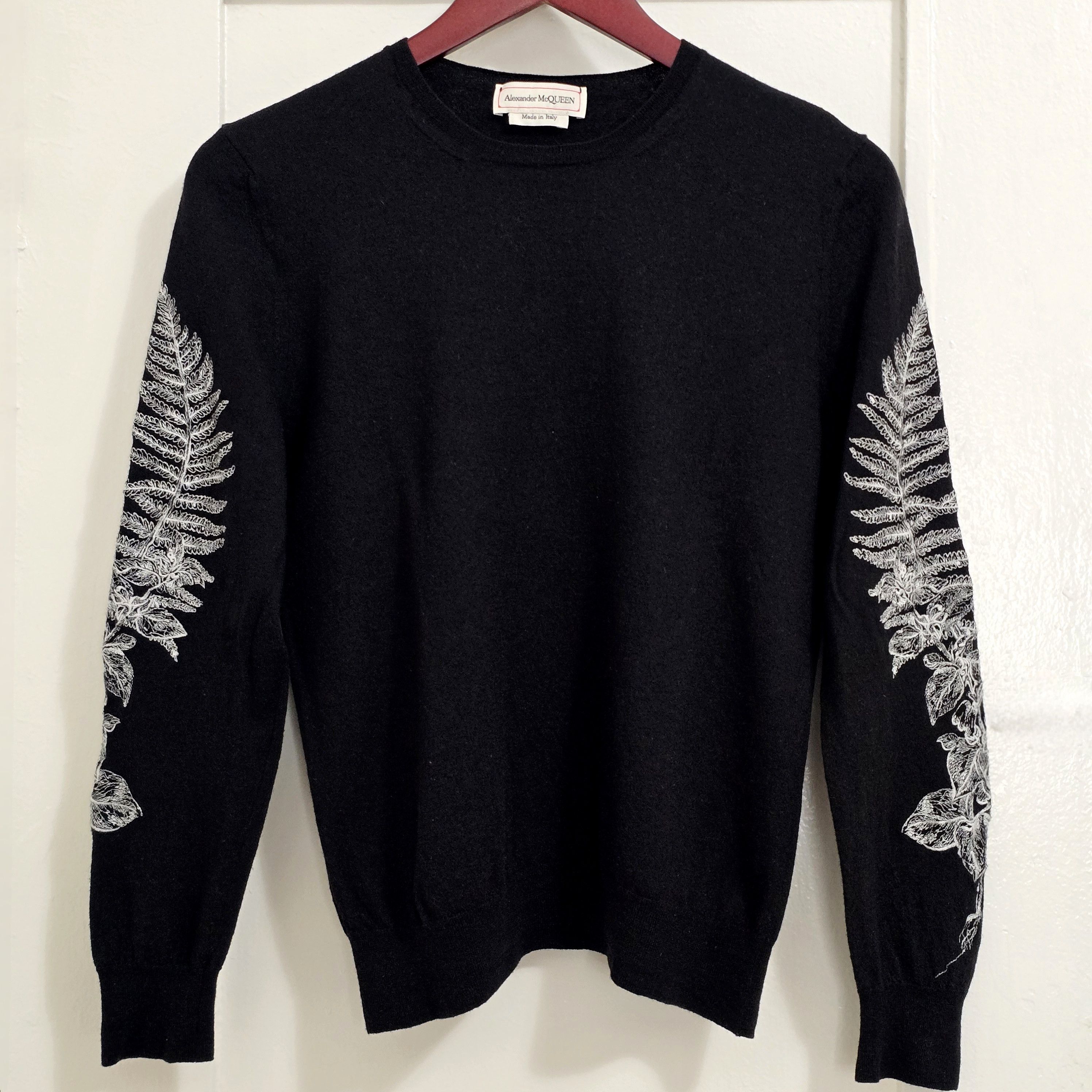 Alexander McQueen Embroidered Fern Sweater Size M / US 6-8 / IT 42-44 - 2 Thumbnail