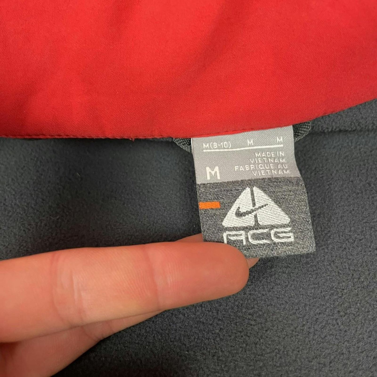 Nike × Nike ACG Nike ACG Womens Red Fleece Lined Full Zip Jacket Medium 8-10 Size M / US 6-8 / IT 42-44 - 14 Thumbnail