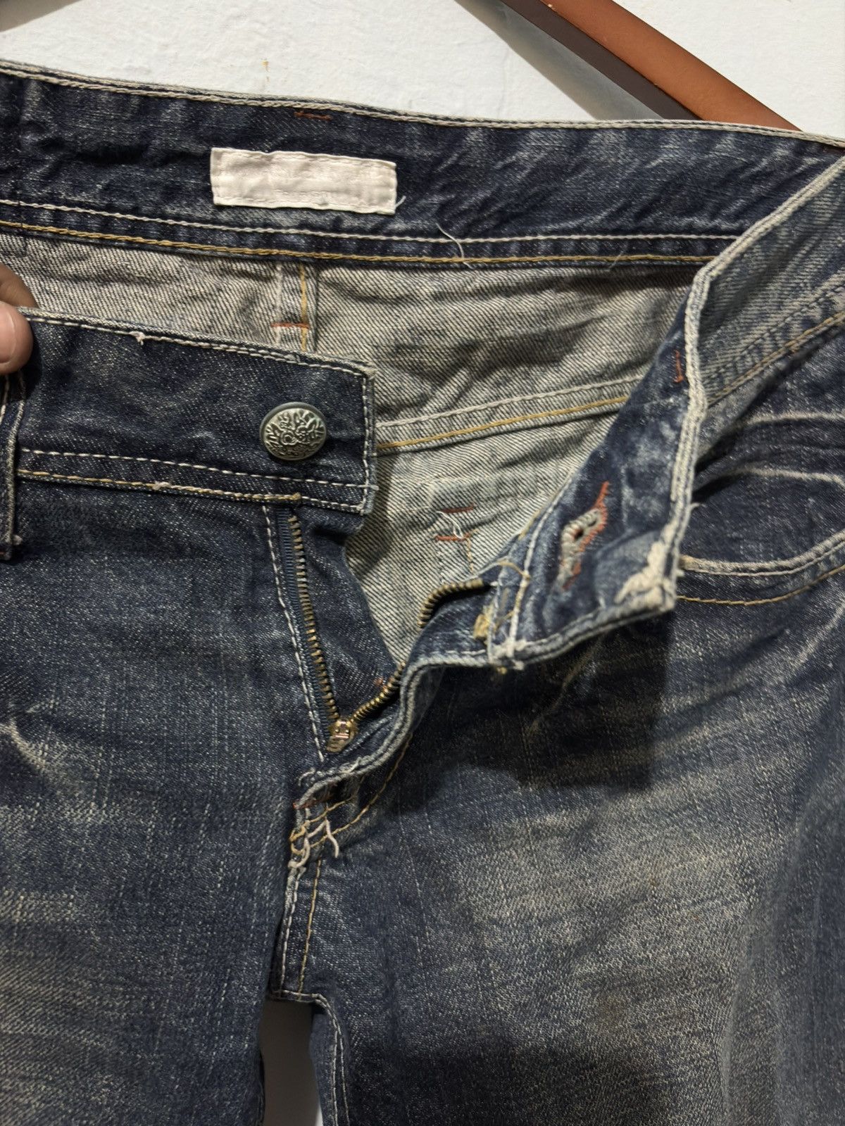 Japanese Brand Aqua Streetwear Flared Denim Size US 32 / EU 48 - 15 Thumbnail