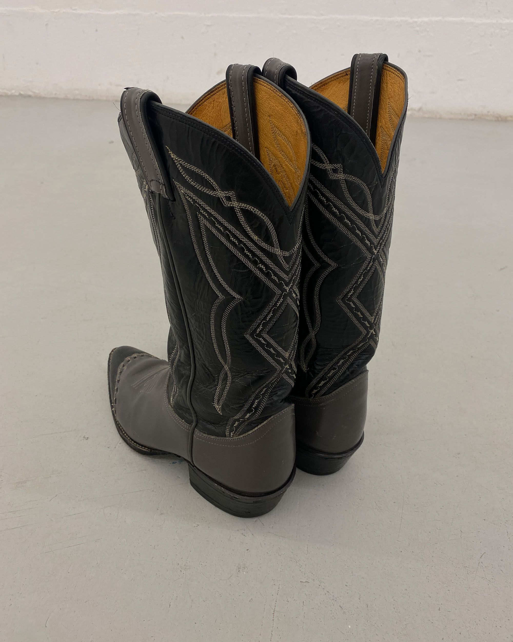 Tony Lama 1990s Two Tone Cowboy Boots Size US 8 / EU 41 - 4 Thumbnail