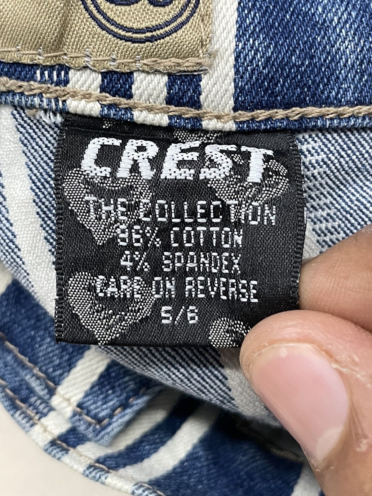 Other CJ Crest Jeans Bootcut Stripe Hickory Old Vintage Style Size 28" / US 6 / IT 42 - 16 Thumbnail