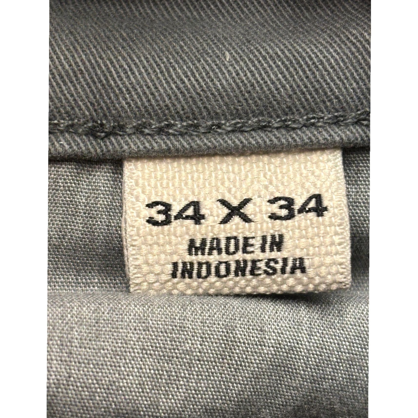 Flint And Tinder Flint and Tinder Slim Chino Pants 34x34 Slate Grey Cotton Blend Canvas 5-Pocket Casual Workwear Mens Size US 34 / EU 50 - 7 Thumbnail