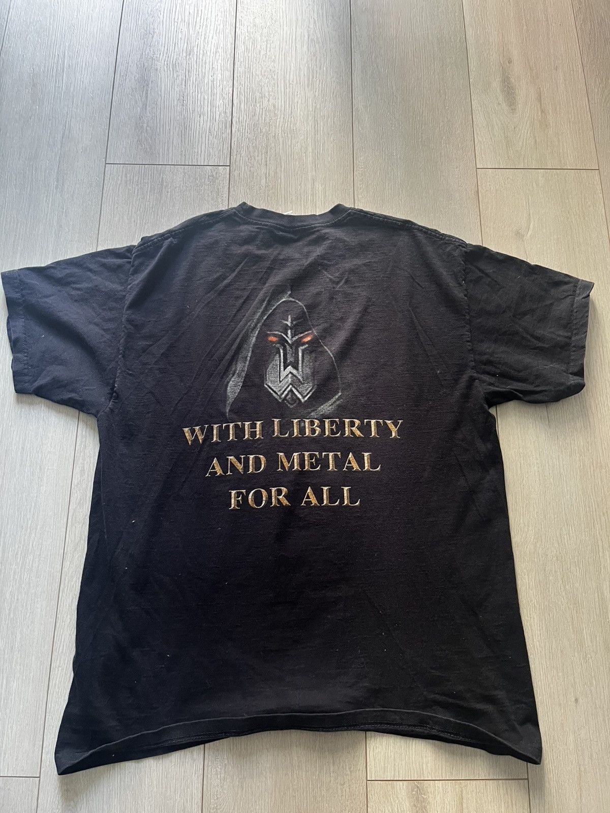 Vintage HammerFall Threshold T-shirt Size US XL / EU 56 / 4 - 2 Thumbnail