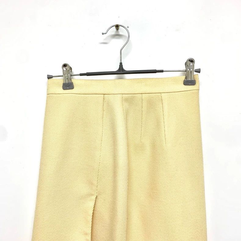 Dior Dior Size L Light yellow skirt 2501-Nextarrow Size 25" / US 0 / IT 36 - 6 Thumbnail