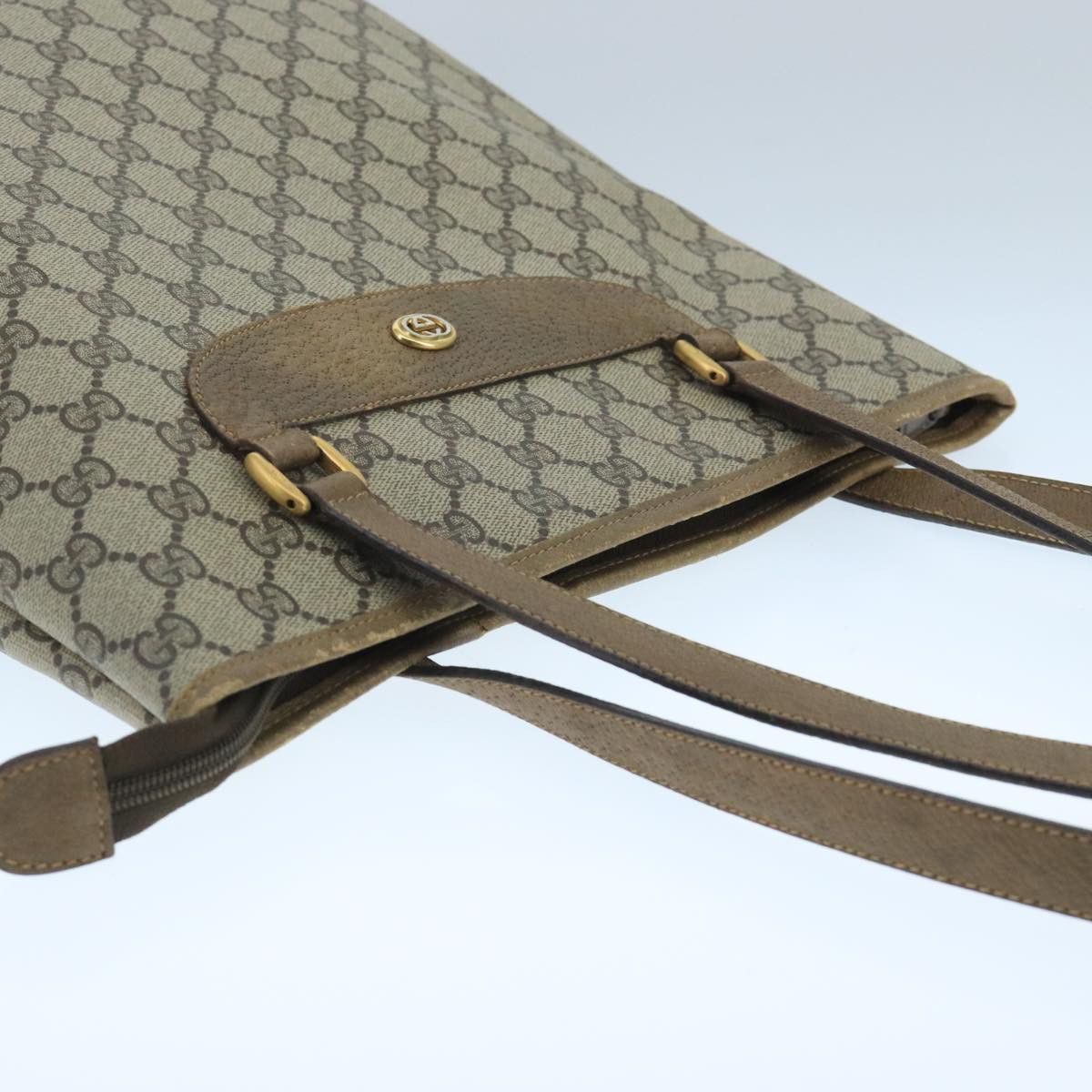 Gucci GUCCI GG Supreme Tote Bag Pvc Leather Beige Gold 89 02 905 Size ONE SIZE - 6 Thumbnail