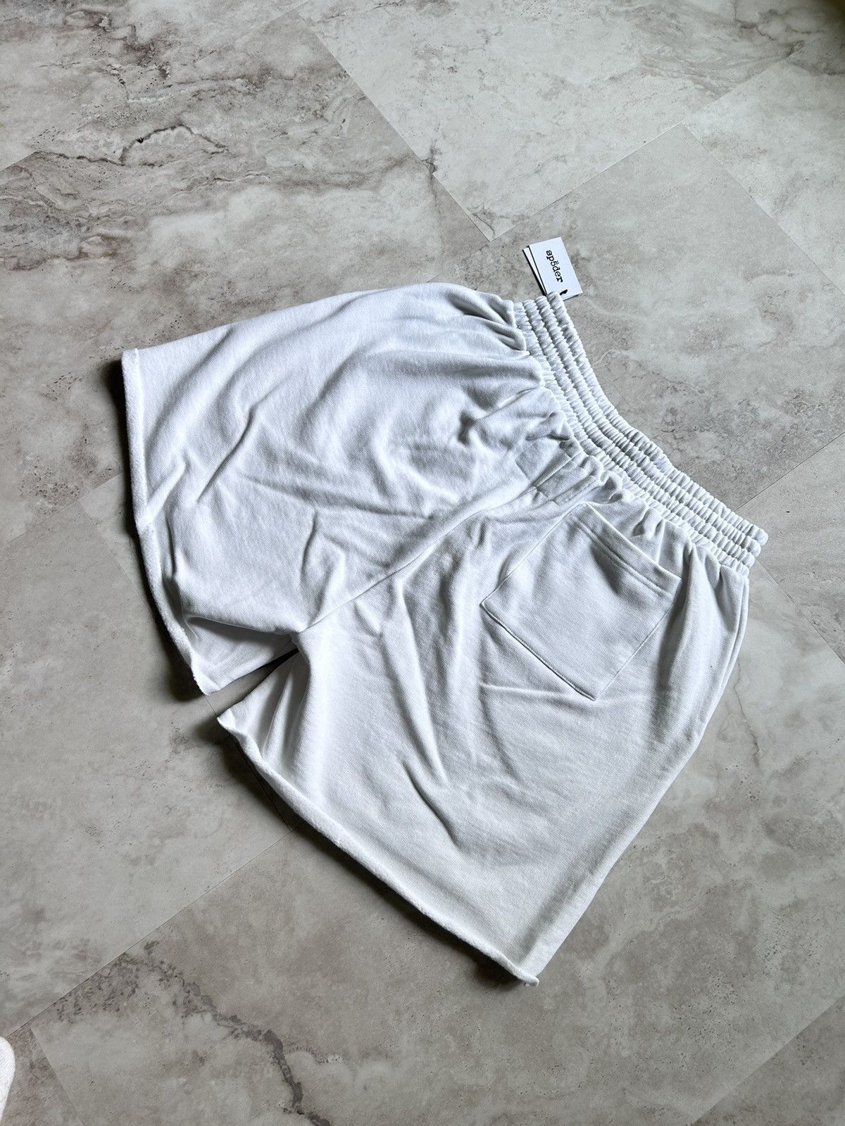 Sp5der × Young Thug Sp5der OG Web Sweatshort White Orange Size S Size US 30 / EU 46 - 7 Thumbnail