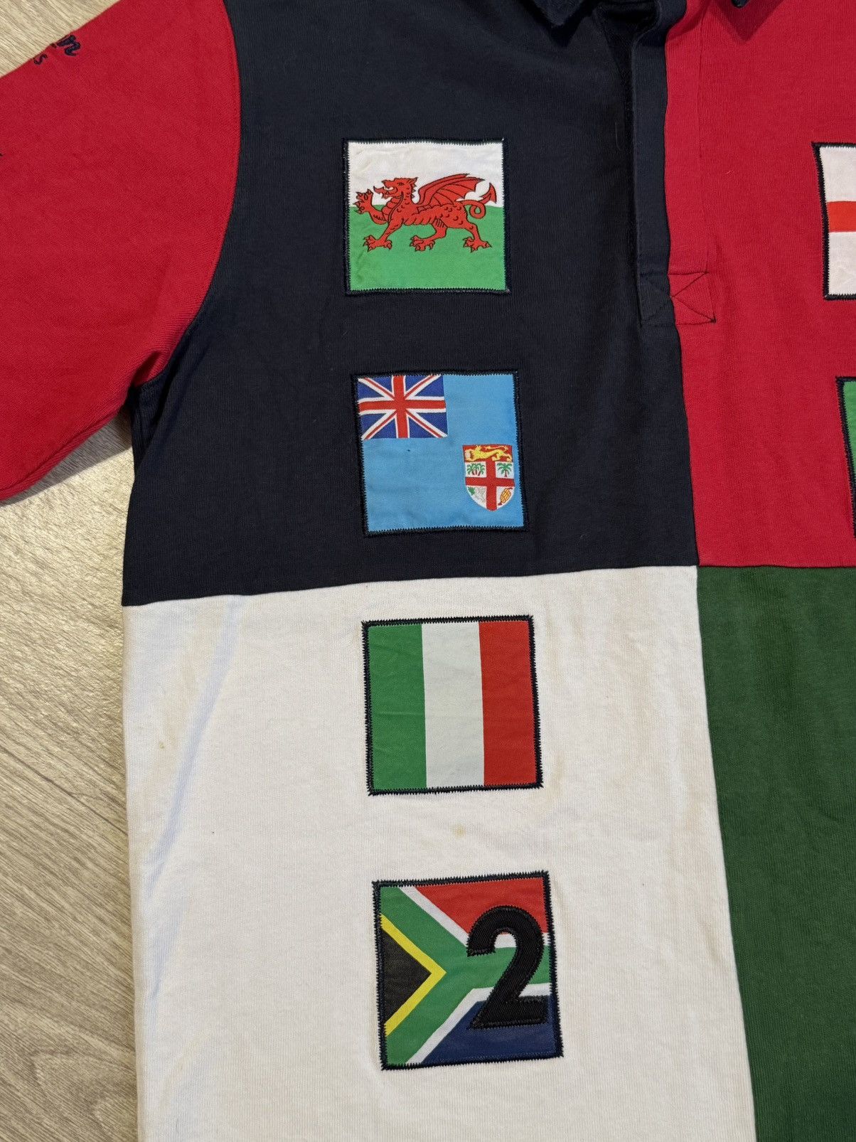 Vintage 🔷Vintage Cotton Traders 10 World Nations Teams Rugby Shirt🔷 Size US M / EU 48-50 / 2 - 4 Thumbnail