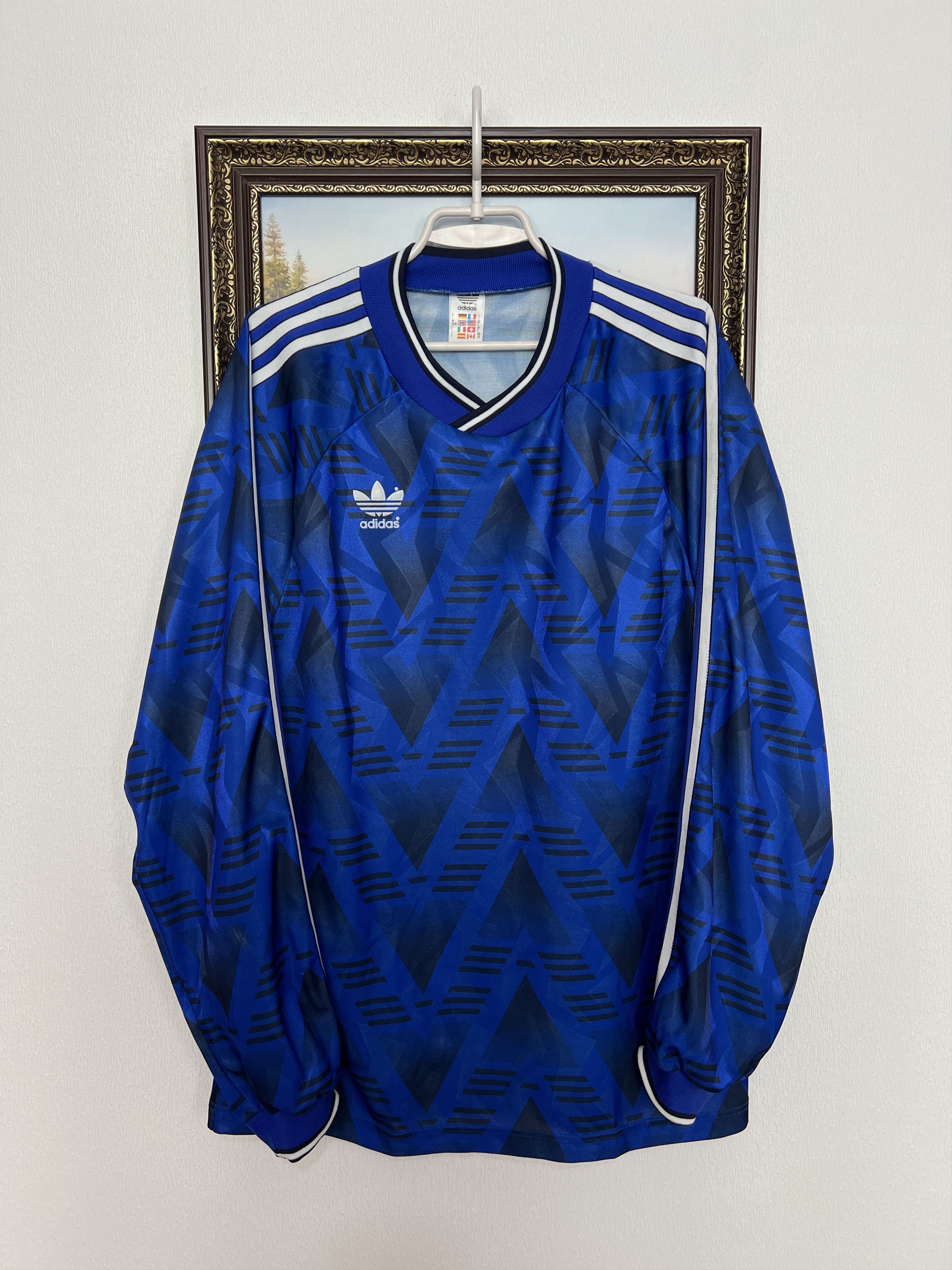 Adidas Football Template Shirt Soccer Long Sleeve Jersey Trikot Size US L / EU 52-54 / 3 - 1 Thumbnail