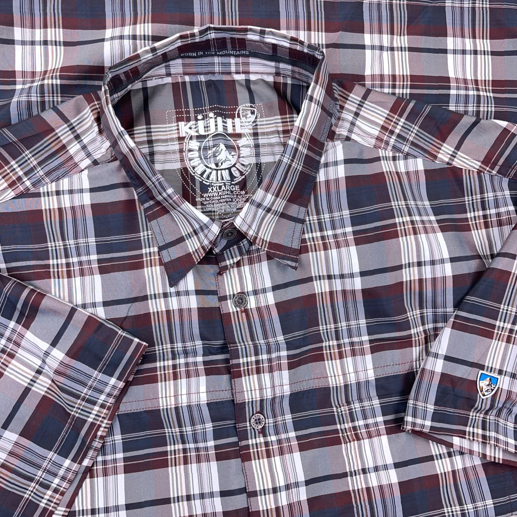 Vintage Kuhl Shirt Button-Up Plaid Blue Red 2XL Men Casual Outdoor Pocket 2XL shirts Mens Short Sleeve Button Up Size US XXL / EU 58 / 5 - 4 Thumbnail