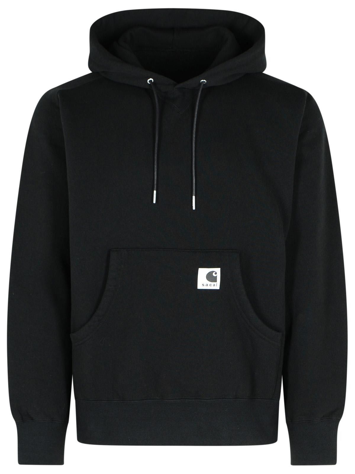 Sacai SACAI 'Charhartt Work In Progress' Black Cotton Sweatshirt Size US M / EU 48-50 / 2 - 1 Thumbnail