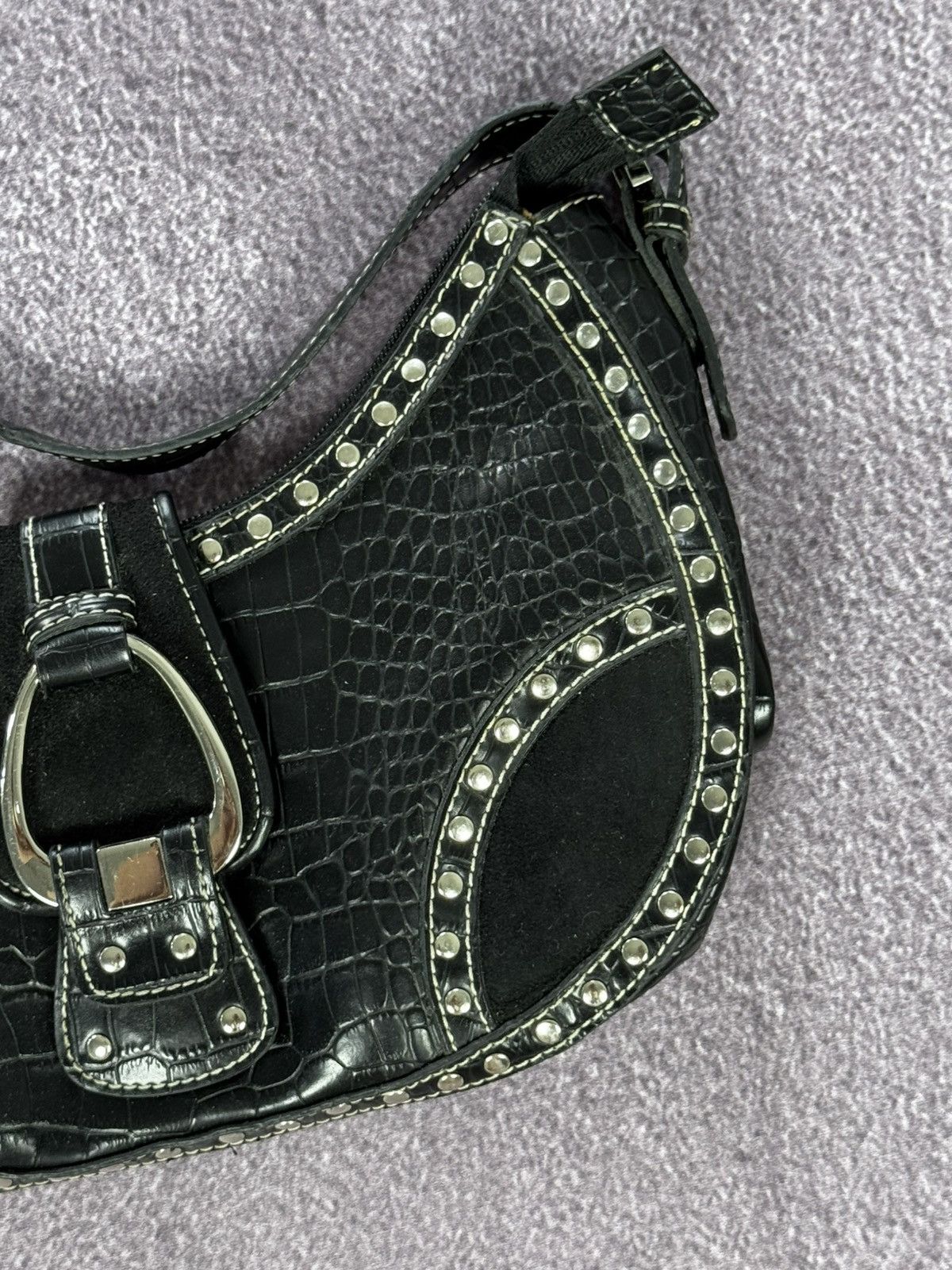 Japanese Brand Vintage Leather Studded Y2K Glamour Bag Size ONE SIZE - 5 Thumbnail