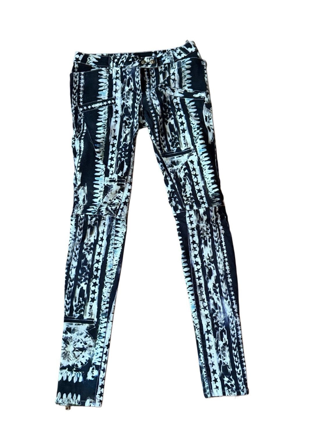 Balmain Balmain Paris patterned skinny jeans Size 26" / US 2 / IT 38 - 1 Thumbnail