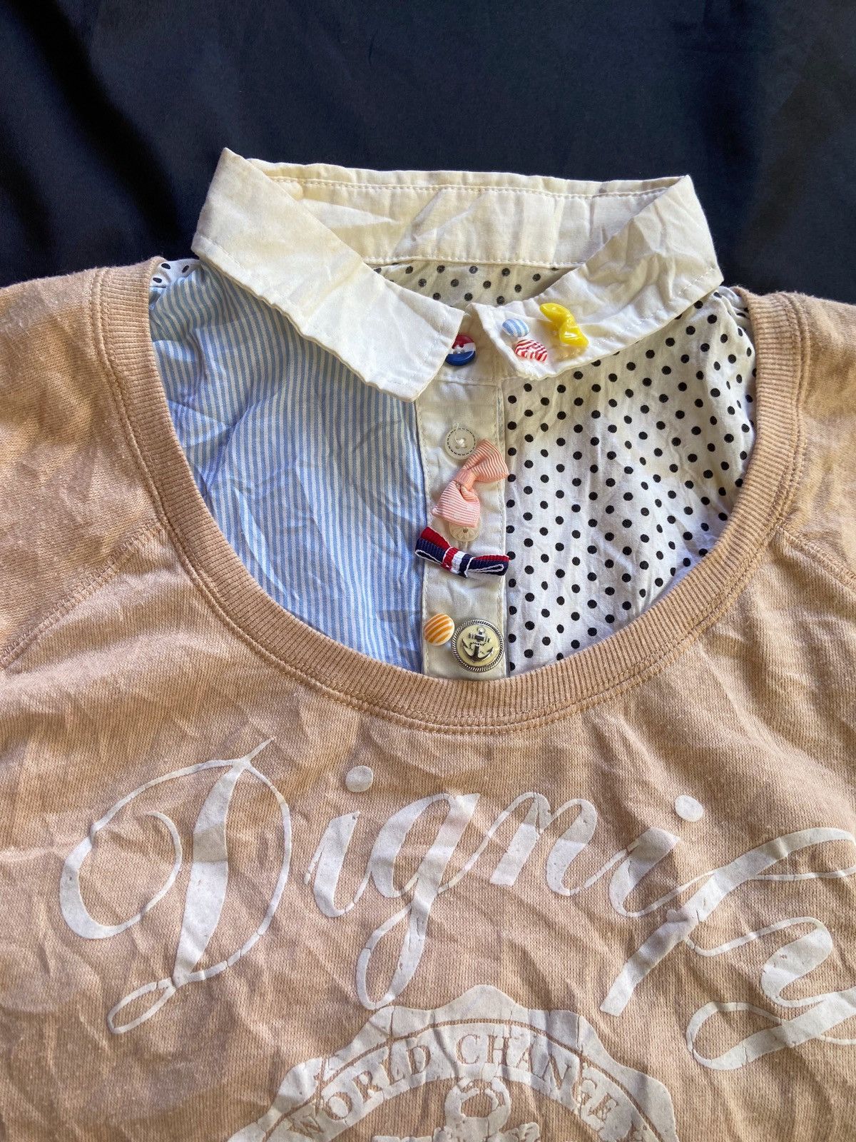 Japanese Brand DOUBLE LAYER DIGNIFY GRAIFIY SWEATSHIRT BUTTON UP SHIRT Size US M / EU 48-50 / 2 - 7 Thumbnail