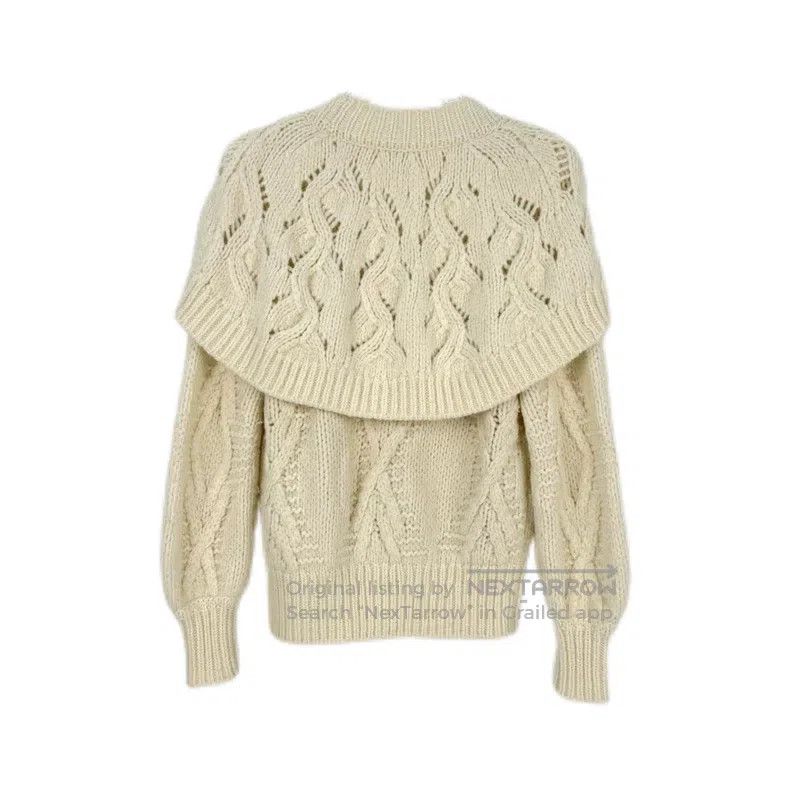 Chanel Chanel Milky white half wool hollow pattern sweater Size XXS / US 00 / IT 34 - 2 Thumbnail