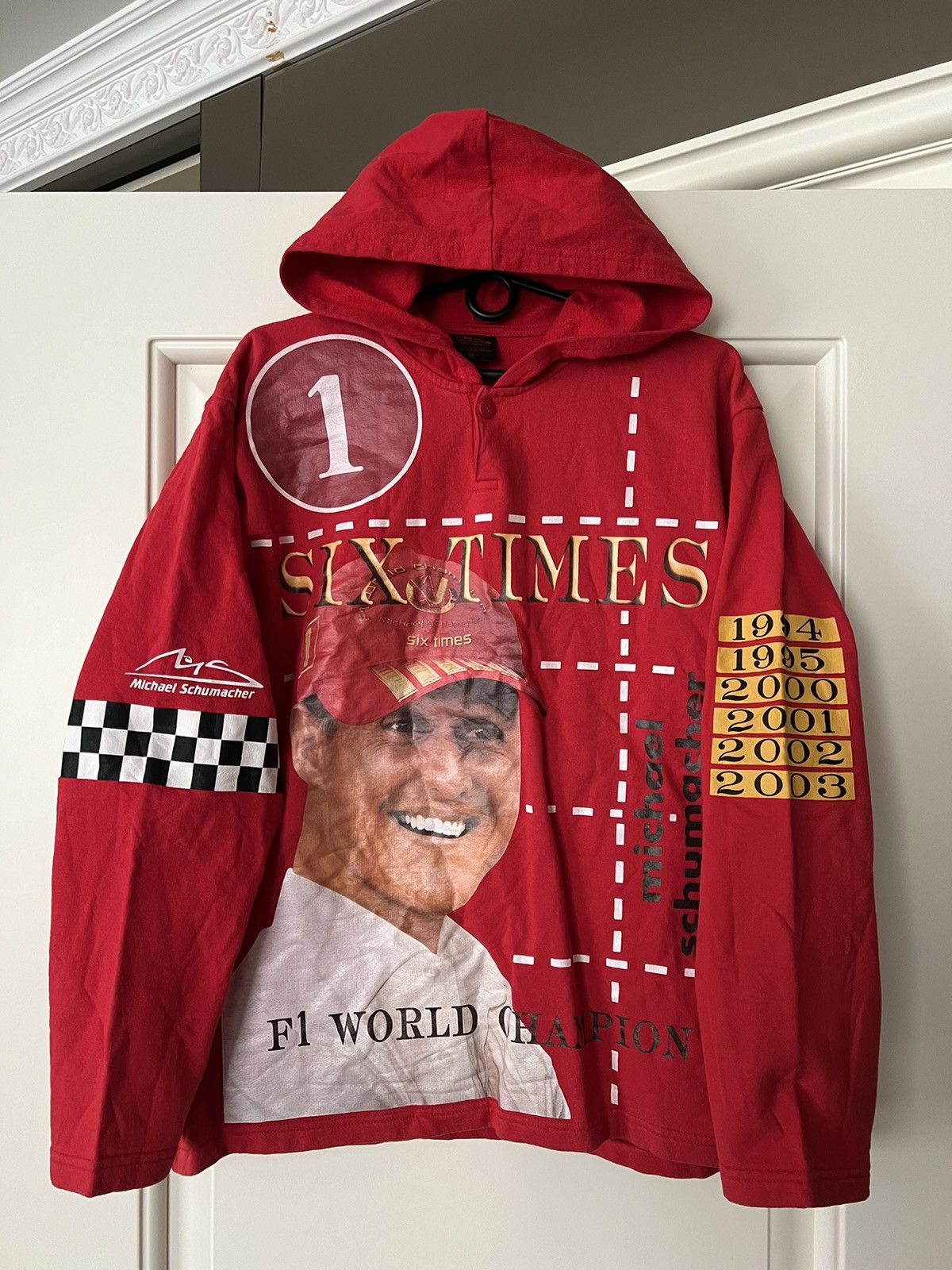 Ferrari × Formula 1 Vintage 💥 Racing Michael Schumacher Formula 1 Hoodie Size US XL / EU 56 / 4 - 1 Thumbnail