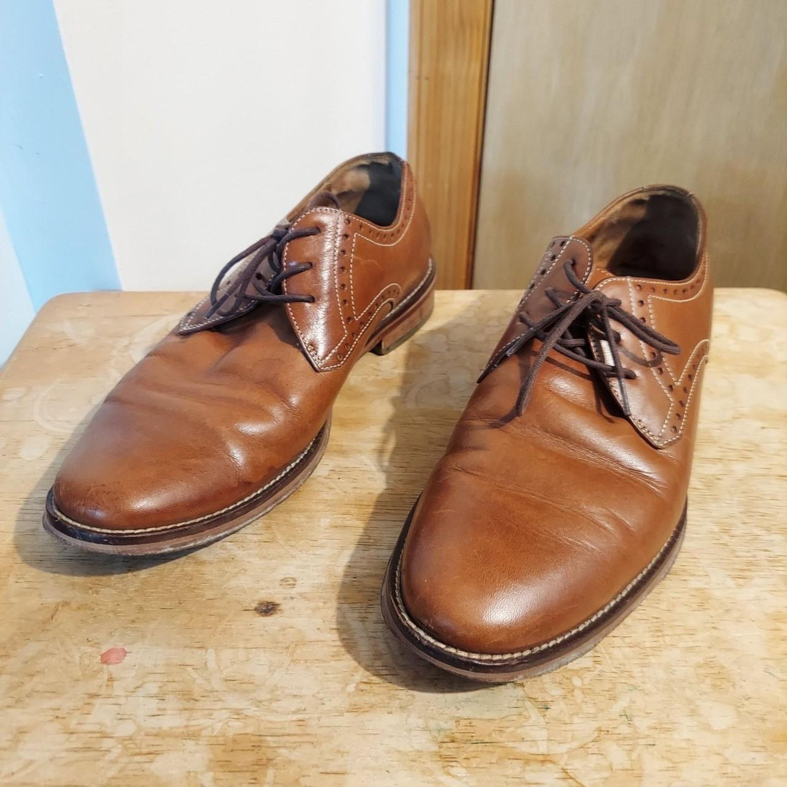 Johnston Murphy Johnston Murphy J. Murphy Men s US 8 M Leather Oxfords Grailed