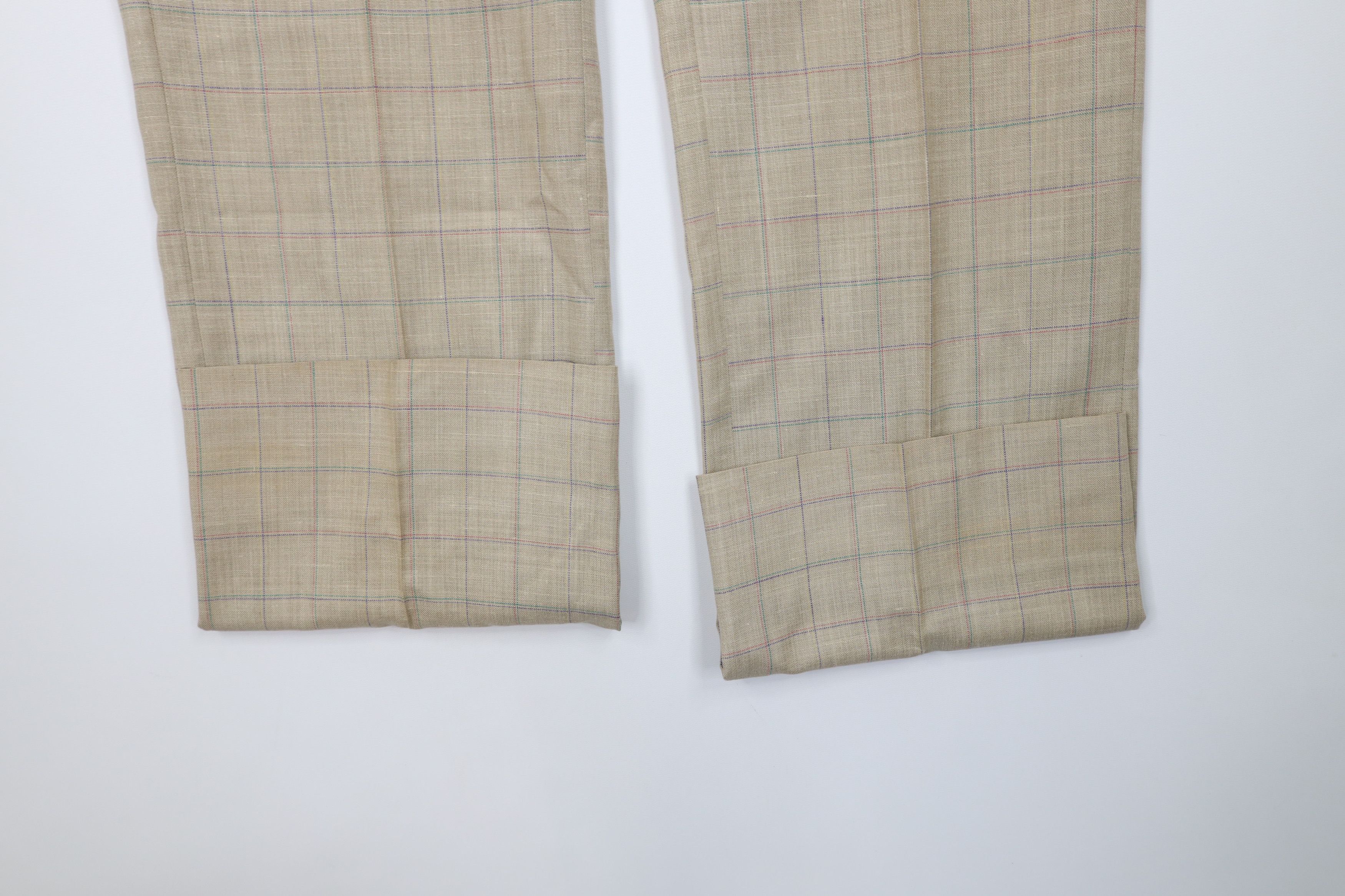 Vintage Vintage 70s Streetwear Linen Blend Wide Leg Chino Pants USA Size US 38 / EU 54 - 5 Thumbnail