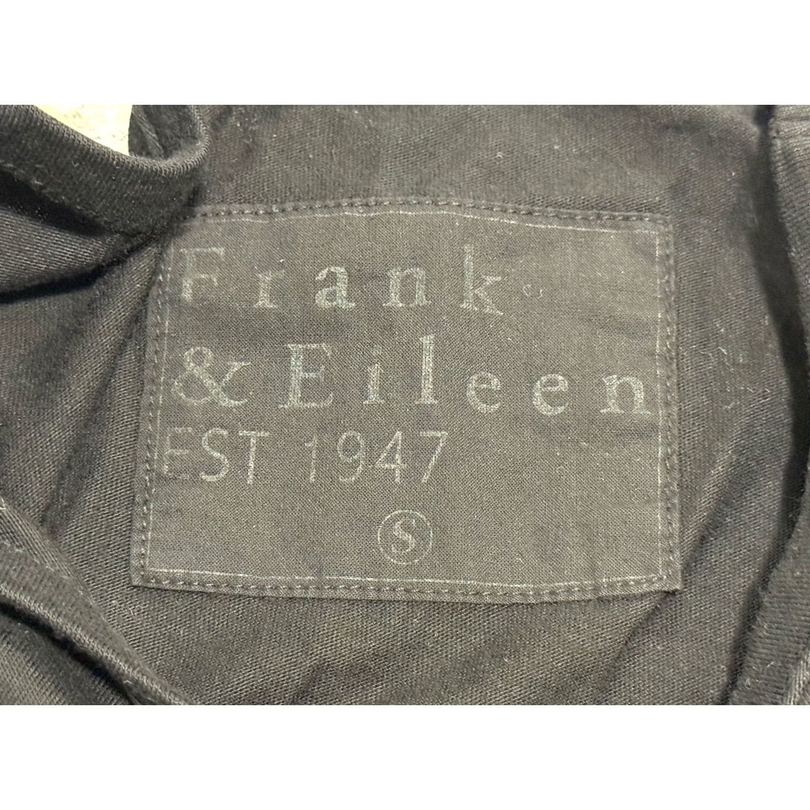 Frank & Eileen Frank & Eileen Tee Lab Top Classic Long Sleeve Shirt S Black Supima Cotton Women's Casual Pullover Modern Lux Preppy 100% Cotton Size S / US 4 / IT 40 - 2 Thumbnail