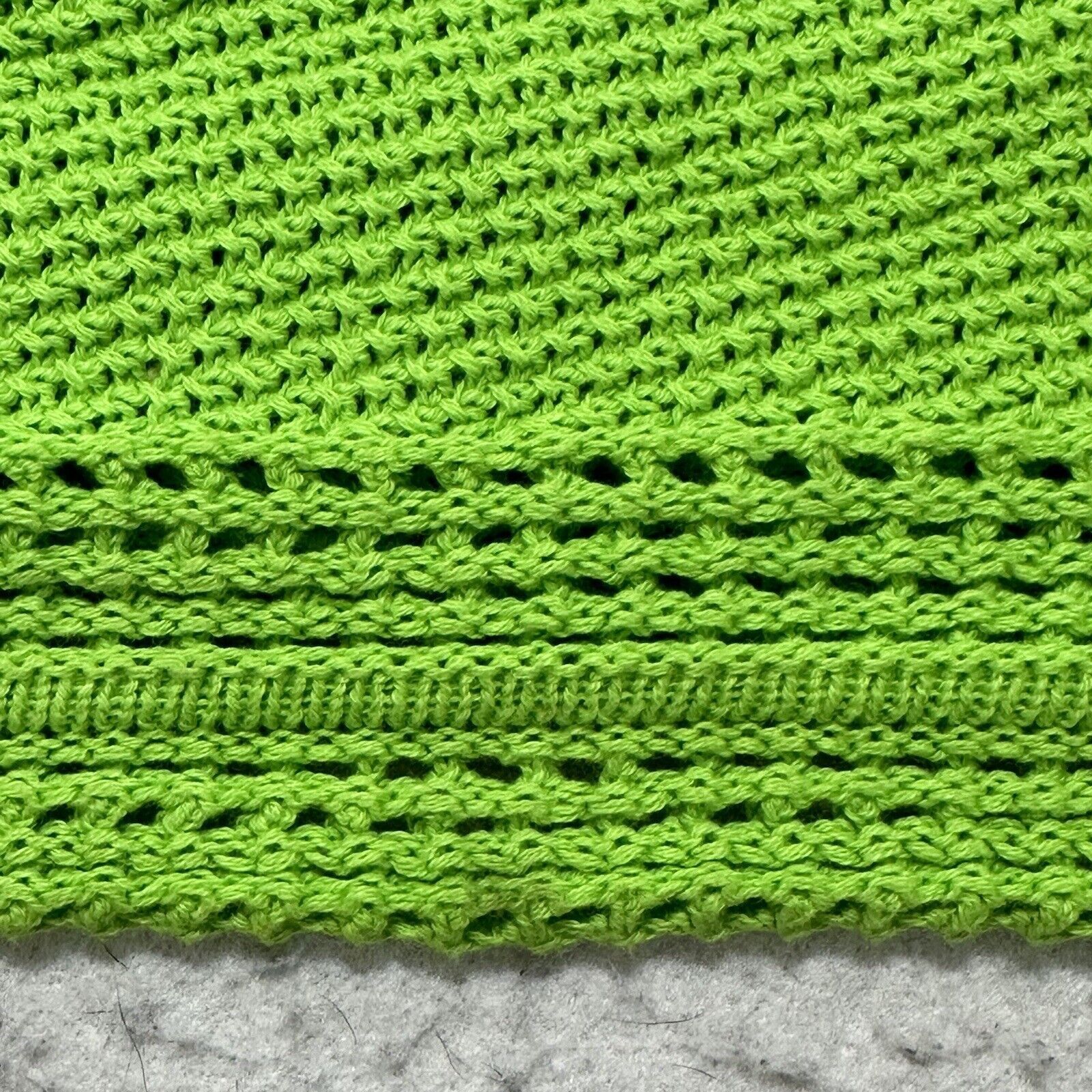 Forever 21 Forever 21 Medium Cropped Tank Top Knit Lime Green Cotton Size M / US 6-8 / IT 42-44 - 4 Thumbnail