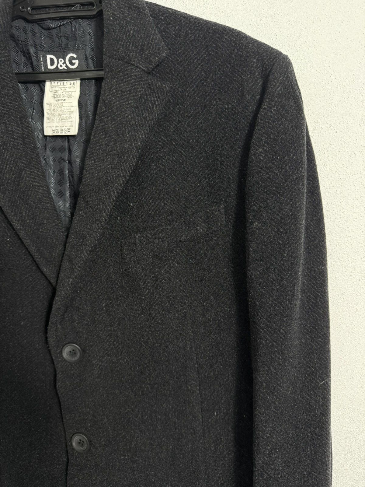 Dolce & Gabbana Dolce & Gabbana Herigbone Long Coat Japan Market Only Rare Size US M / EU 48-50 / 2 - 6 Thumbnail
