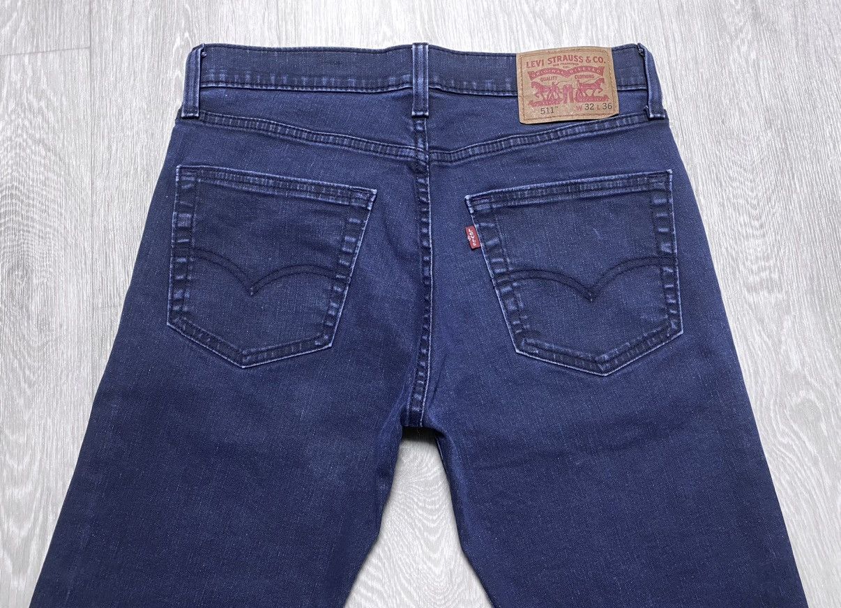 Levi's Levi’s 511 Waterless Blue Slim Fit Classic Jeans Denim Size US 32 / EU 48 - 23 Thumbnail