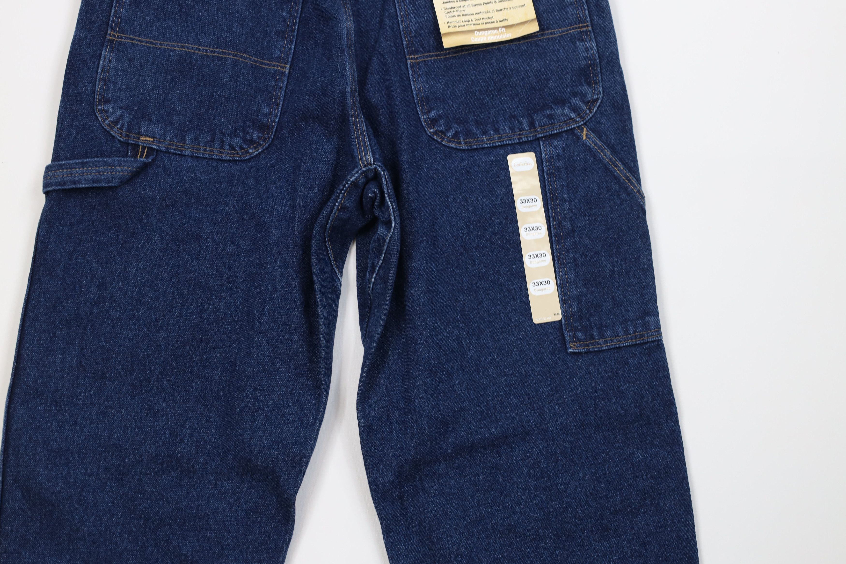 Cabelas Deadstock Vintage Cabelas Wide Leg Dungaree Denim Jeans Size US 33 - 11 Thumbnail