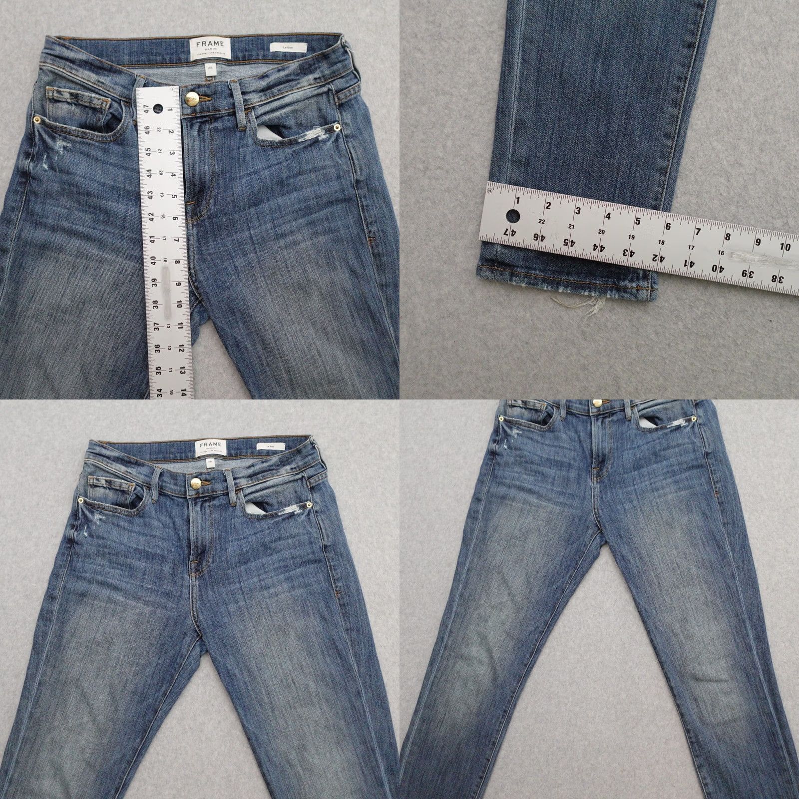 Frame FRAME Jeans 28x28 Blue Skinny Womens Relaxed Size 28" / US 6 / IT 42 - 8 Thumbnail