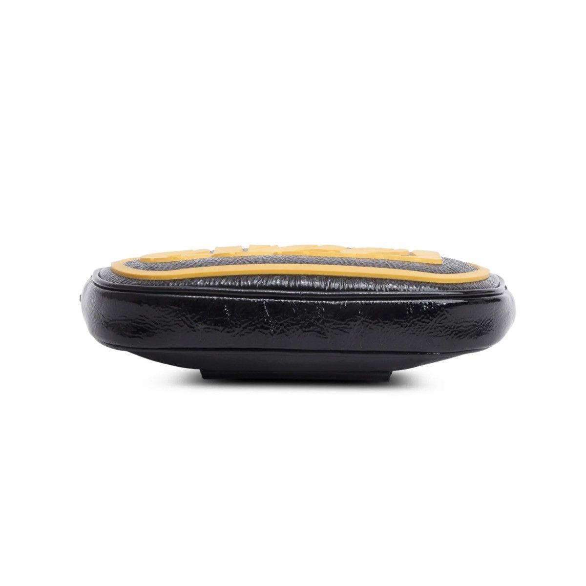 Gucci GUCCI Black Leather & Yellow Game Patch Logo Size ONE SIZE - 5 Thumbnail