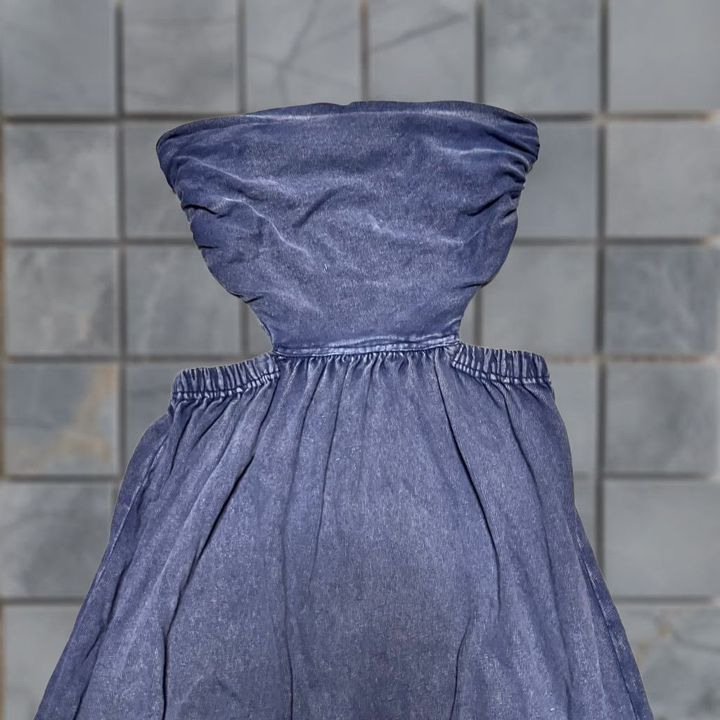 Free People Free People Dress Maxi Dress Strapless Tangelica Blue Slit Womens M Size M / US 6-8 / IT 42-44 - 1 Thumbnail
