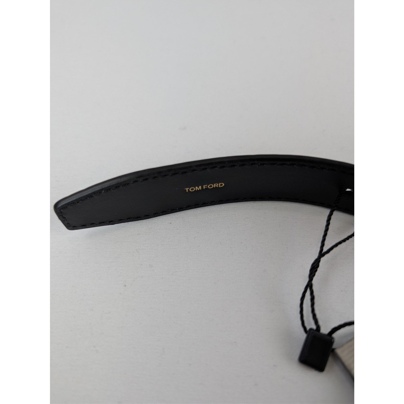 Tom Ford o1rshd1 Size: 110 / crocodile-embossed patent leather belt Size 44 - 10 Thumbnail