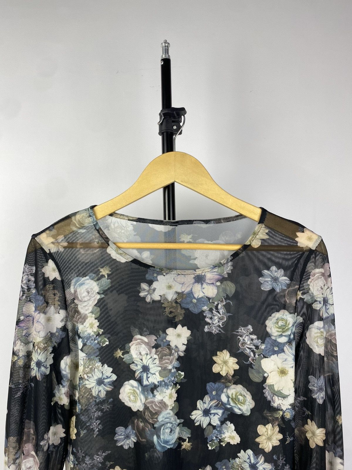 Designer × Japanese Brand × Vintage Save The Queen Jean Paul Gaultier Style Mesh Blouses Size M / US 6-8 / IT 42-44 - 2 Thumbnail